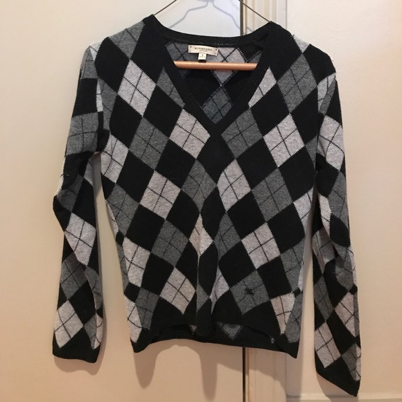 burberry argyle sweater